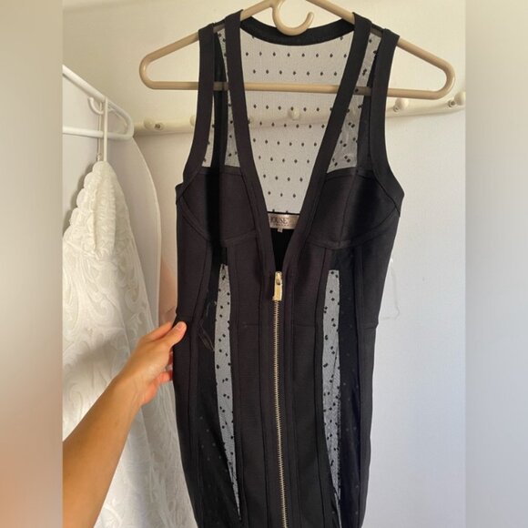 House of CB London Long Mesh See Through Bandage Dress - Picture 2 of 6